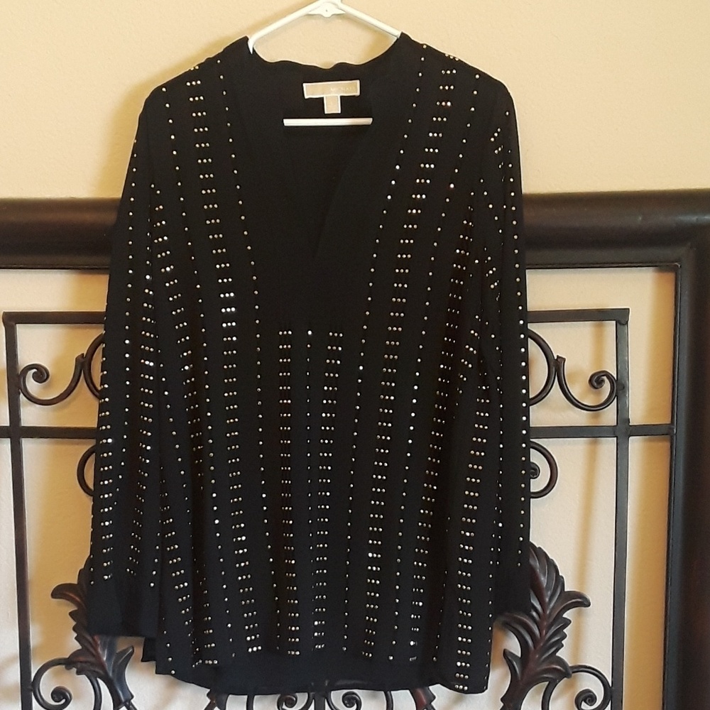 Michael Kors Top or Coverup - Black and Gold